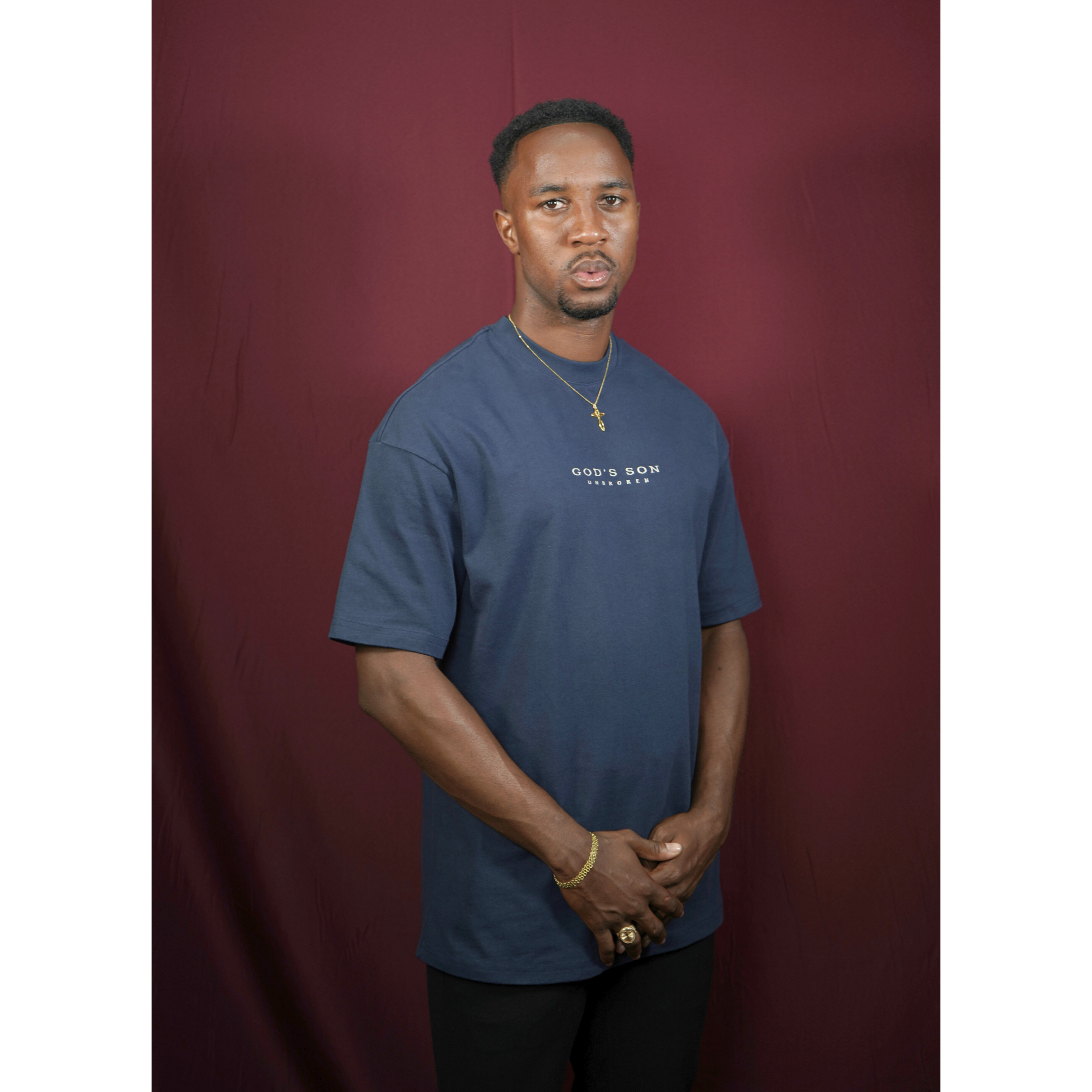 UNBROKEN STATEMENT — Navy (Oversize Fit)