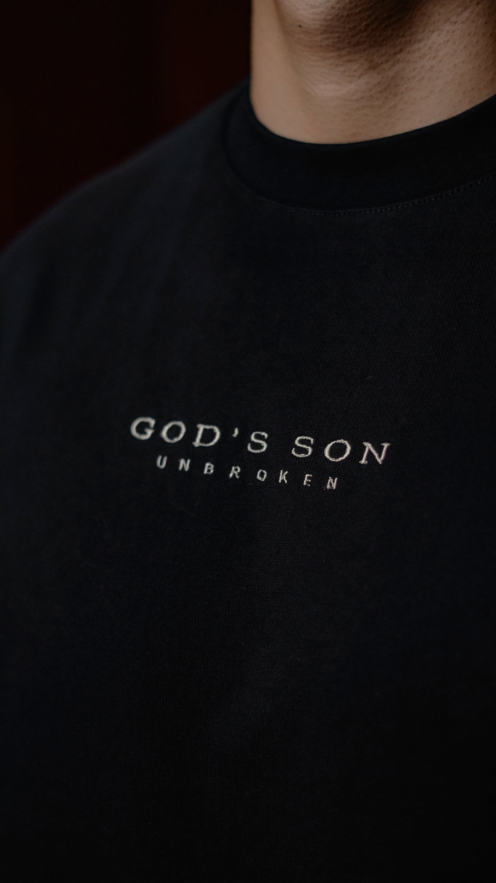 UNBROKEN STATEMENT — Black (Oversize Fit)