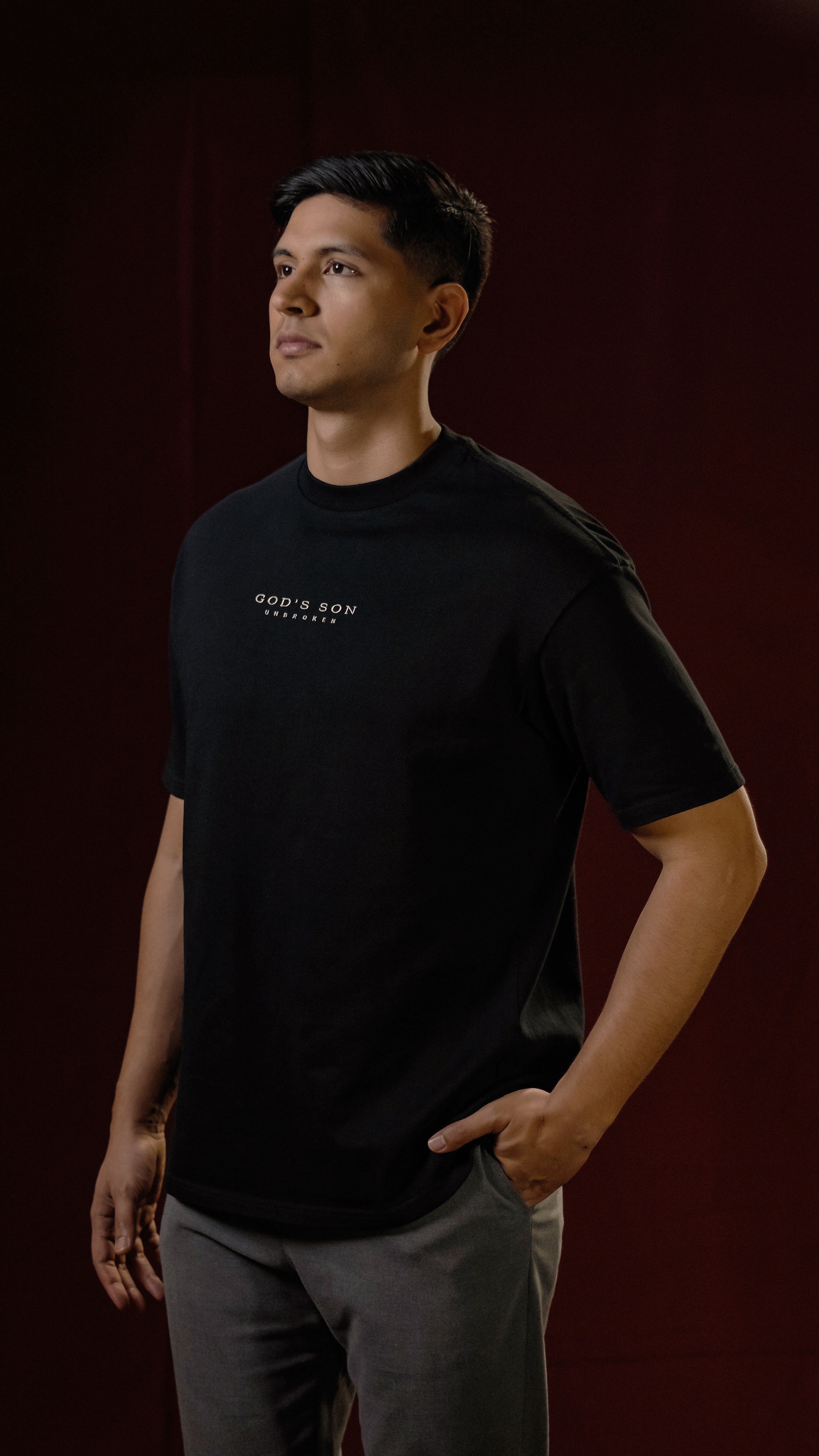 UNBROKEN STATEMENT — Black (Oversize Fit)