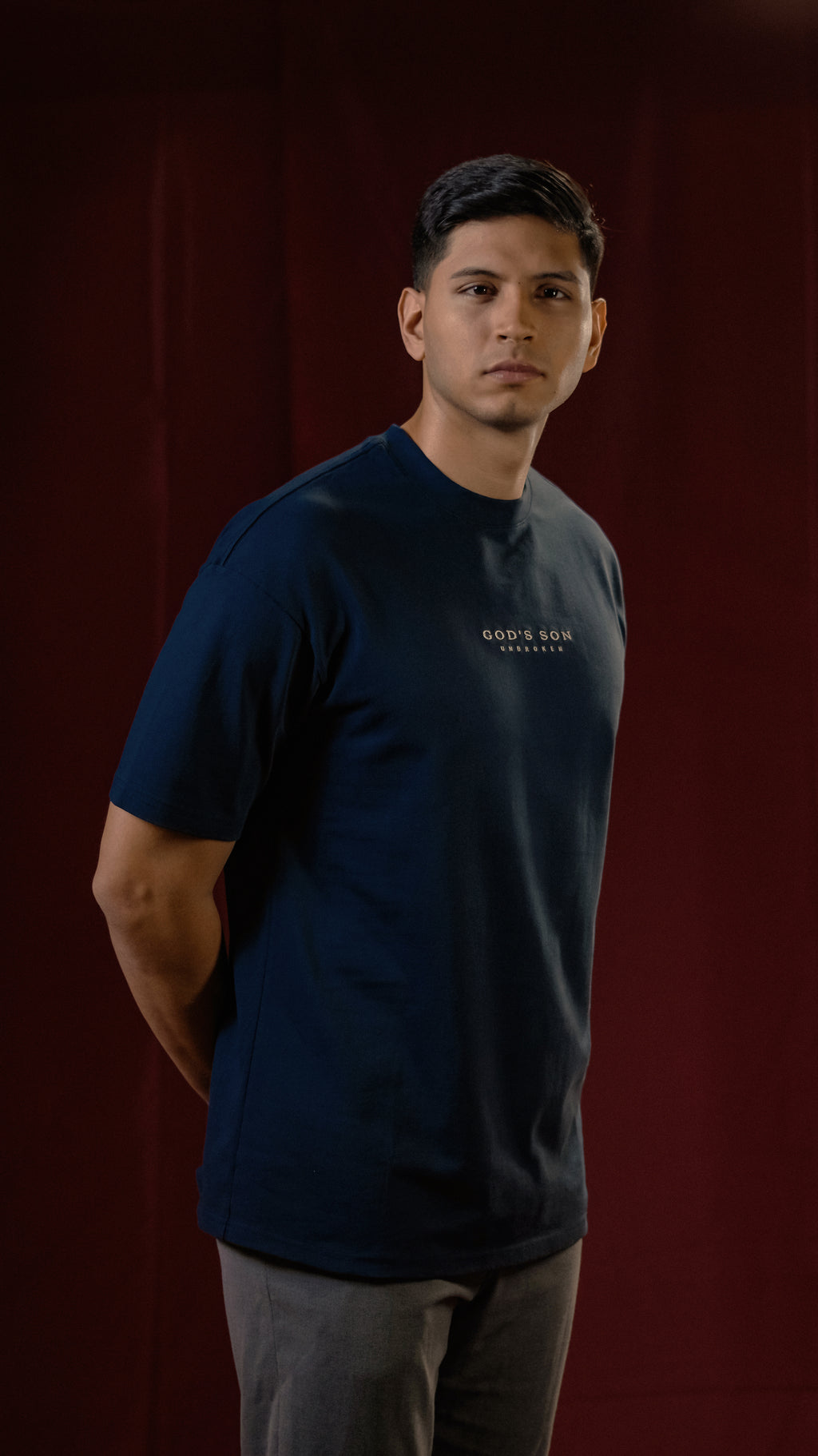UNBROKEN STATEMENT — Navy (Oversize Fit)