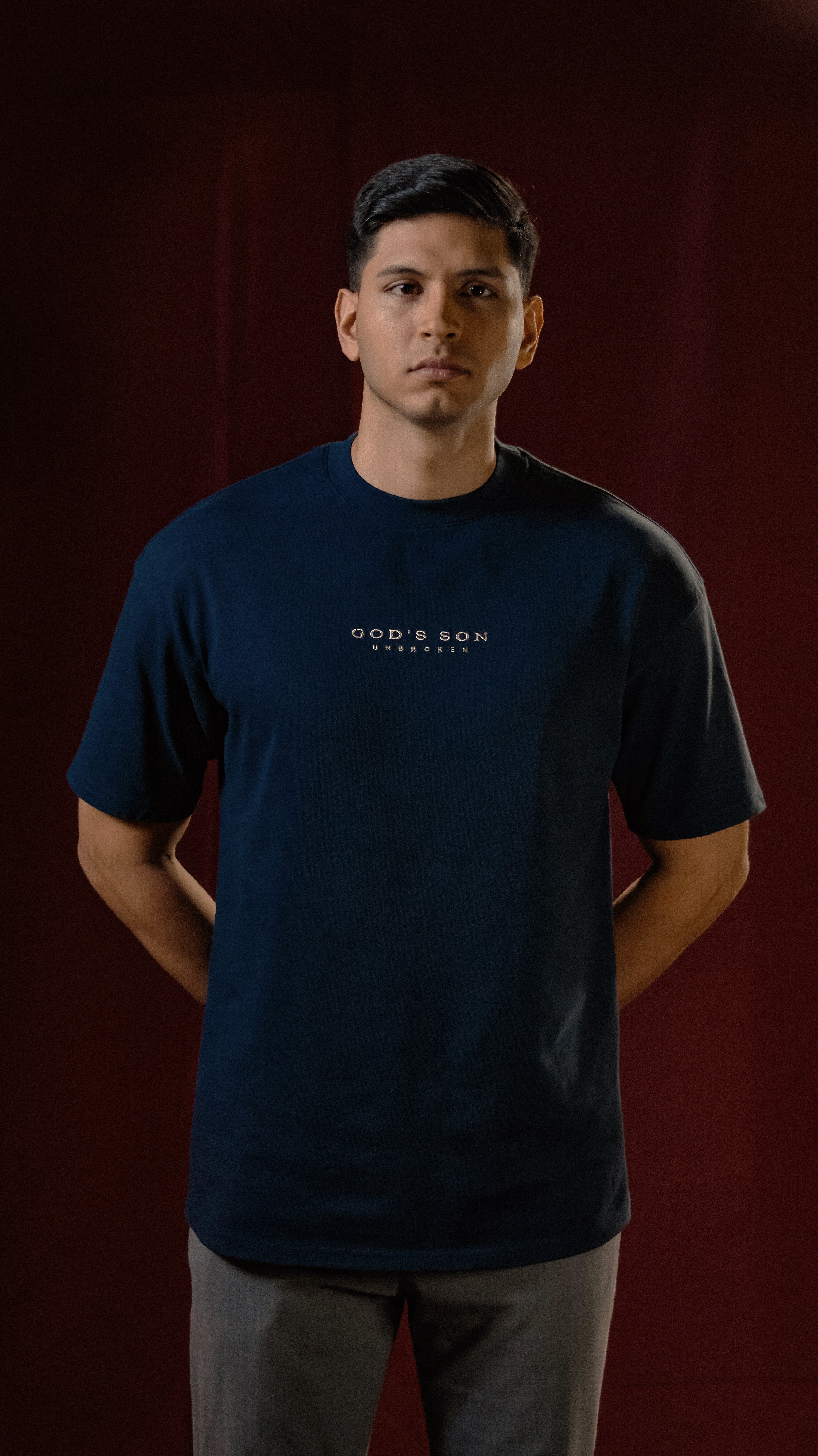 UNBROKEN STATEMENT — Navy (Oversize Fit)