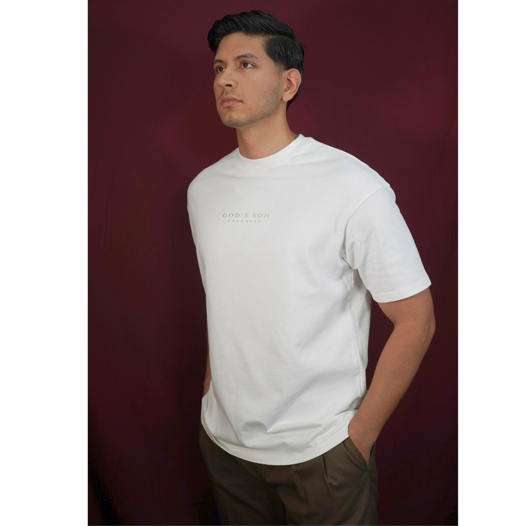 UNBROKEN STATEMENT — White (Oversize Fit)